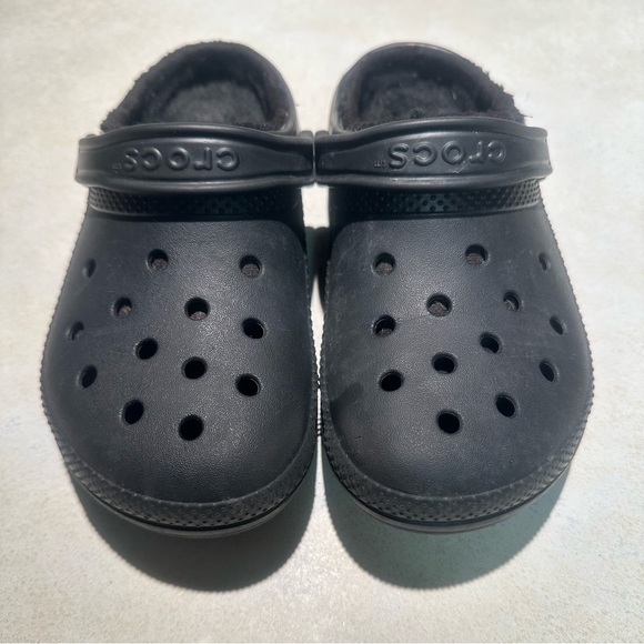CROCS Shoes - Crocs Classic Lined Clog – Black/Black – Dual Crocs Comfort Unisex Men 5 Women 7